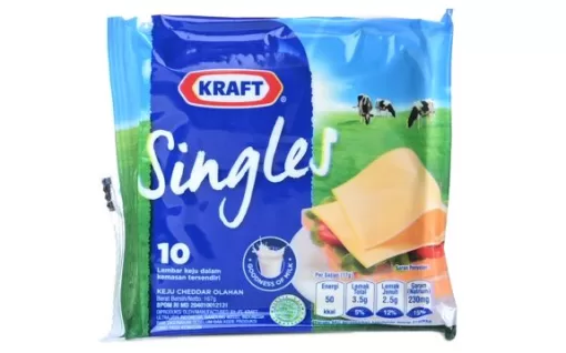 KRAFT Cheddar SINGLES 10"S