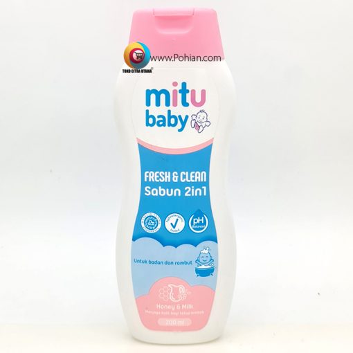 Mitu Baby Soap 2 In 1 Hypo-Allergenic 200 ml