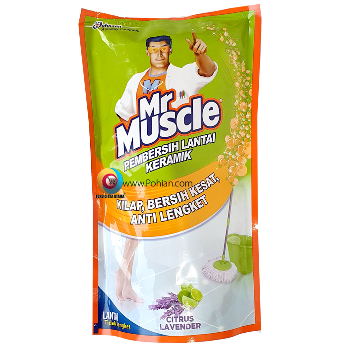 Mr Muscle Pembersih Lantai Keramik Citrus Lavender  800ml 