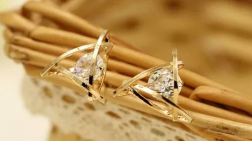 Anting Segitiga Kristal Zircon - Image 3