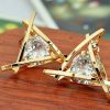 Anting Segitiga Kristal Zircon