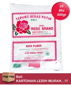 Tepung Beras Rose Brand 500gr/20Bks