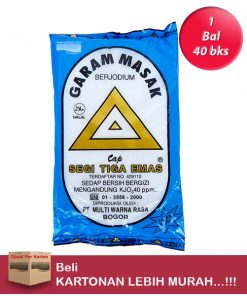 Garam Cap Segitiga Emas 250gr/40bks