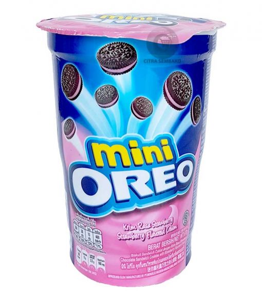 Biskuit Oreo Mini Strawberry Cup 67gr