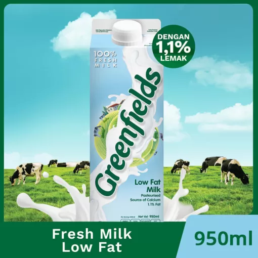Greenfields Fresh Milk Low-Fat 950ml