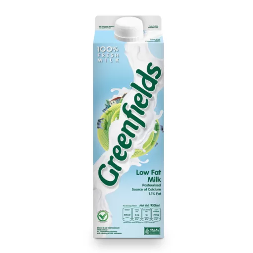 Greenfields Fresh Milk Low-Fat 950ml - Image 2