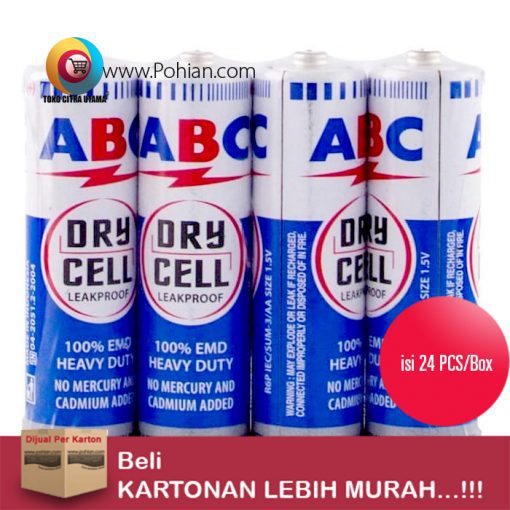 Baterai ABC Biru Type AA isi 24 PCS-BOX