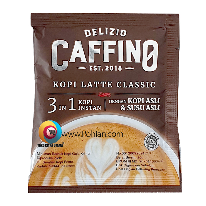 Caffino Latte  Classic 20gr x  10 Bks AGEN SEMBAKO GROSIR 