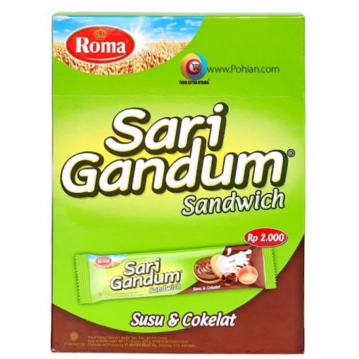 Roma Sari Gandum Coklat 12 x 39gr