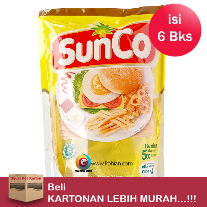 Minyak Goreng SUNCO 2000ml Isi 6 BKS â