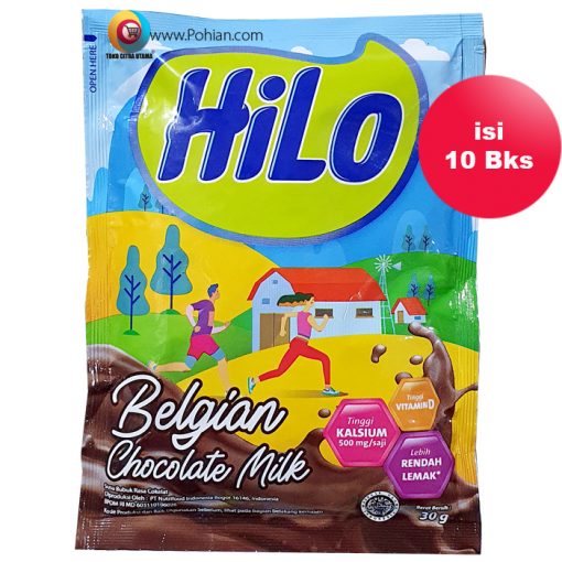 HiLo Belgian Chocolate Milk 30gr | 10 BKS