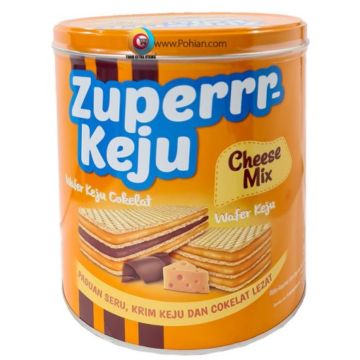 Zuperrr Keju Cheese Mix Kaleng 327gr