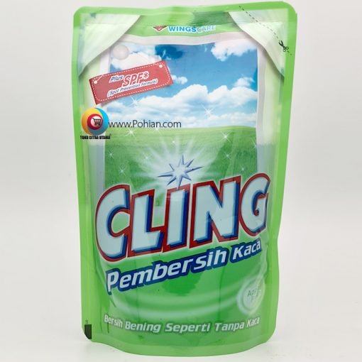 Cling Pembersih Kaca Apple Fresh Pouch 425 ml