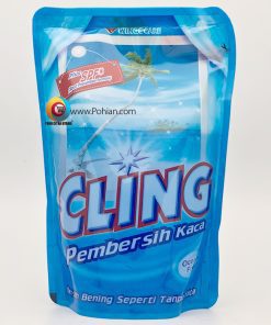 Cling Pembersih Kaca Ocean Fresh Pouch 425 ml