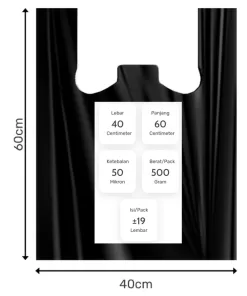 Alternative view of PLASTIK HD LOCO HITAM 40 500gr