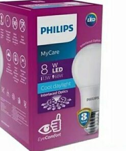 Philips LED E27- Putih  8 W