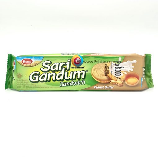 ROMA Sari Gandum Sandwich Peanut Butter 108 Gram