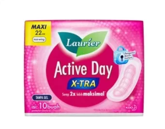 Laurier Active Day Super Maxi Non Wing 22 cm Isi 10 pcs