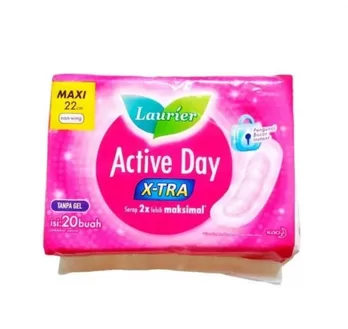 Laurier Active Day Extra Maxi Non Wing 22 cm Isi 20 Pcs