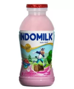 Indomilk Steril Strawberry Botol   ((24))