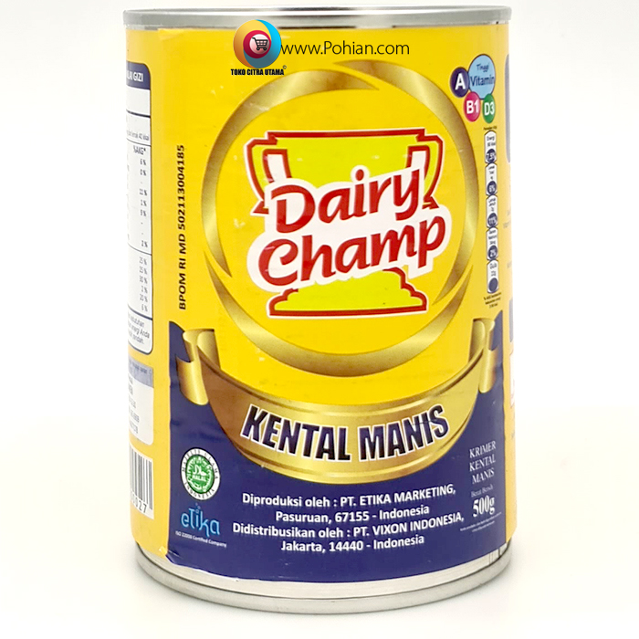 SUSU Kental Manis Kaleng Dairy Champ 500 Gram – AGEN SEMBAKO GROSIR
