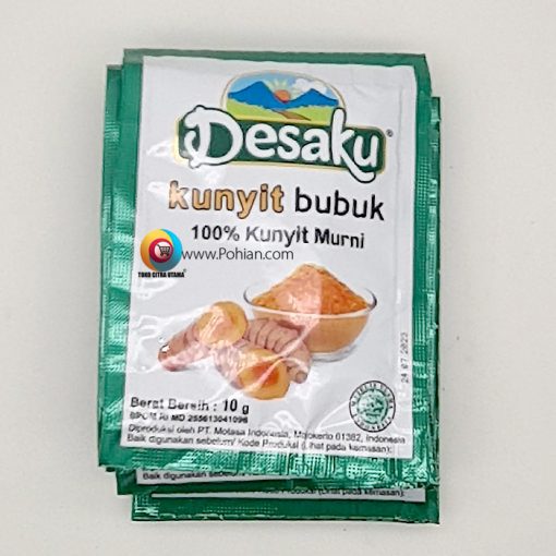 DESAKU Kunyit Bubuk 10 Gram (1 Pack isi 12 Sachet)