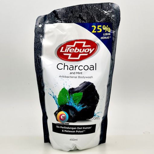 LIFEBUOY Sabun Cair Charcoal and Mint 450 ml