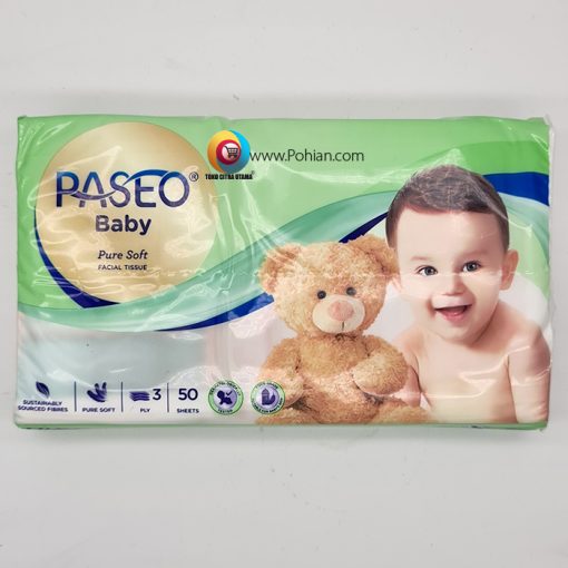 PASEO Baby Pure Soft 3 Ply 50 Sheets