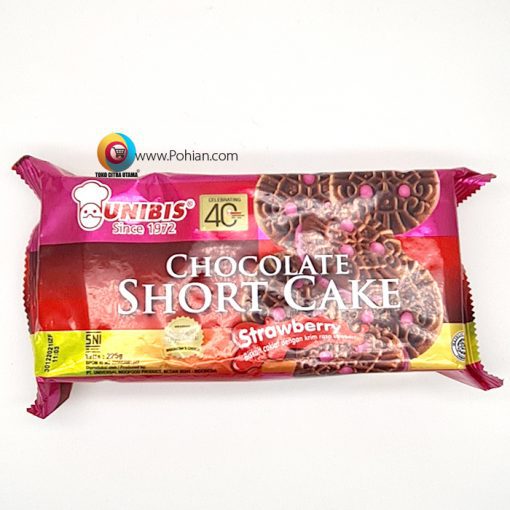 UNIBIS Chocolate Short Cake Strawberry 225 Gram