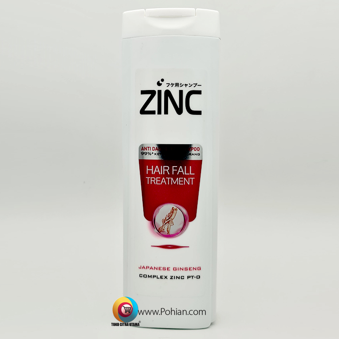 ZINC Shampoo Hair Fall Treatment Japanese Ginseng 340 ml AGEN SEMBAKO