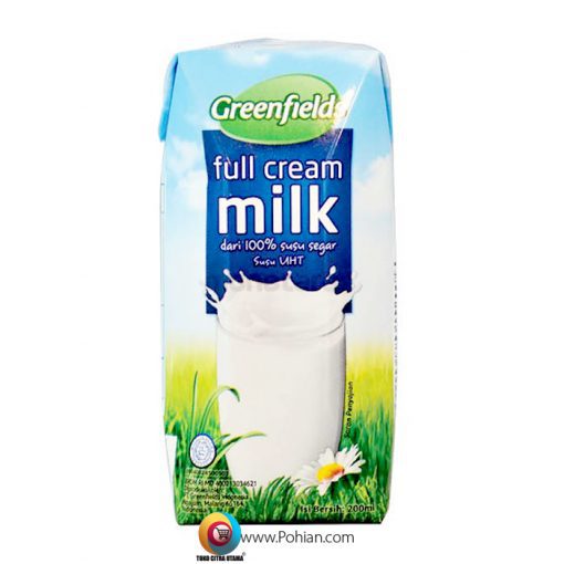 Susu Greenfields UHT Full Cream 200 ml