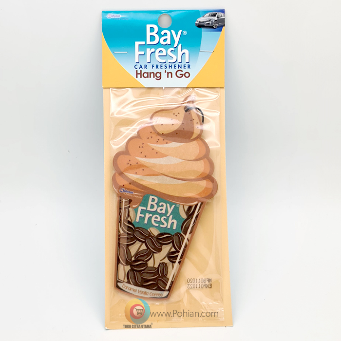 Bay Fresh Car Freshener Hand ‘n Go Caramel Vanilla Coffee AGEN