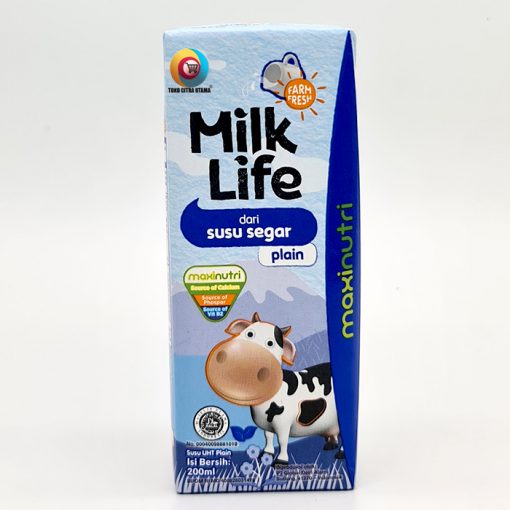 Susu UHT Milk Life Plain 200 ml