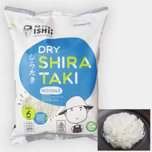 Mr. Ishii Dry Shirataki Noodle - Mie Kering Shirataki 200gr