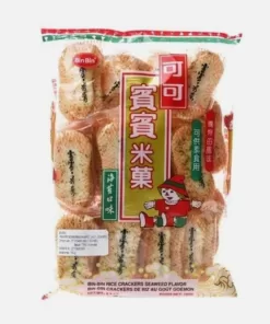BinBin Rice Crackers Seaweed 150gr