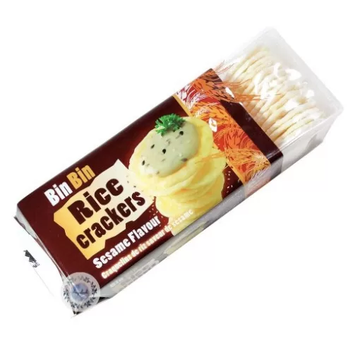 BinBin Rice Crackers Sesame 100gr
