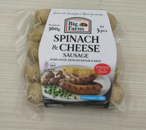 BF Sosis Ayam + Bayam & Keju 360gr