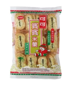 BinBin Rice Crackers Seaweed 150gr