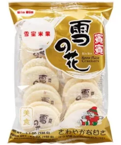 BinBin Rice Crackers Snow 120gr