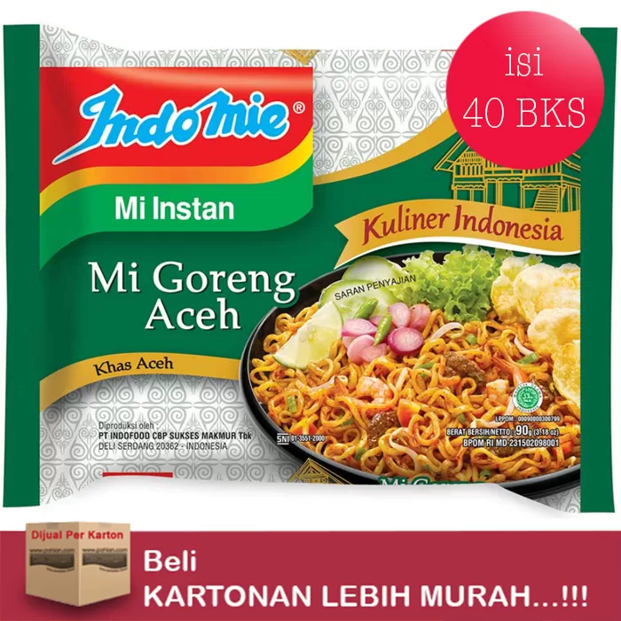 Indomie Goreng ACEH 90gr/40″S – AGEN SEMBAKO GROSIR – Toko