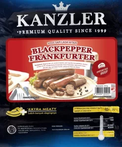 Kanzler Beef Black pepper Frankfurter 300gr