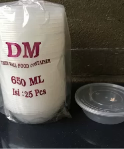 Mangkok/Wadah Plastik 650ml/25"S