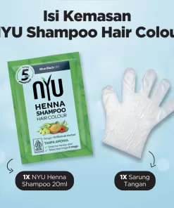 Nyu Henna Shampoo Blue Black 1.10