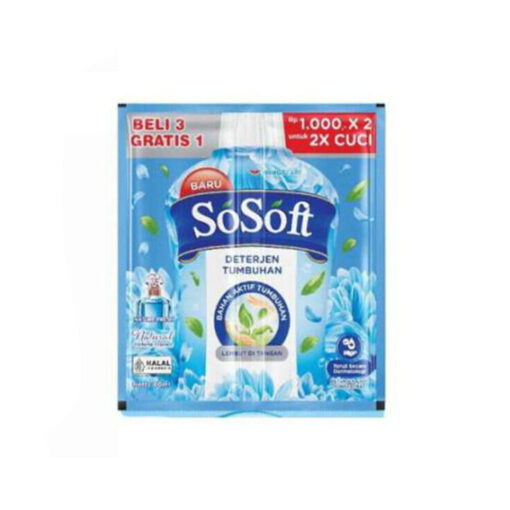 Sosoft Det. Tumbuhan Biru 80ml