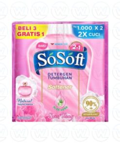 Sosoft Det.Tumbuhan Pink 80ml