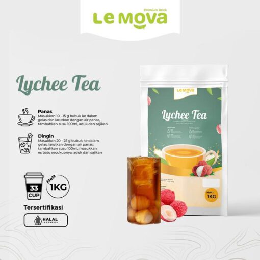 Le Mova Lychee Tea 1KG Cashback Koin Citra
