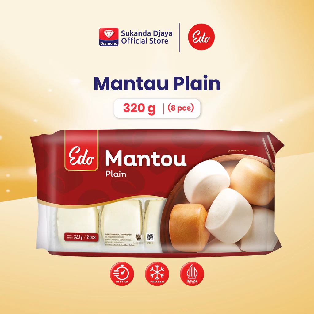 Edo Mantou Plain 8 pcs - 320gr