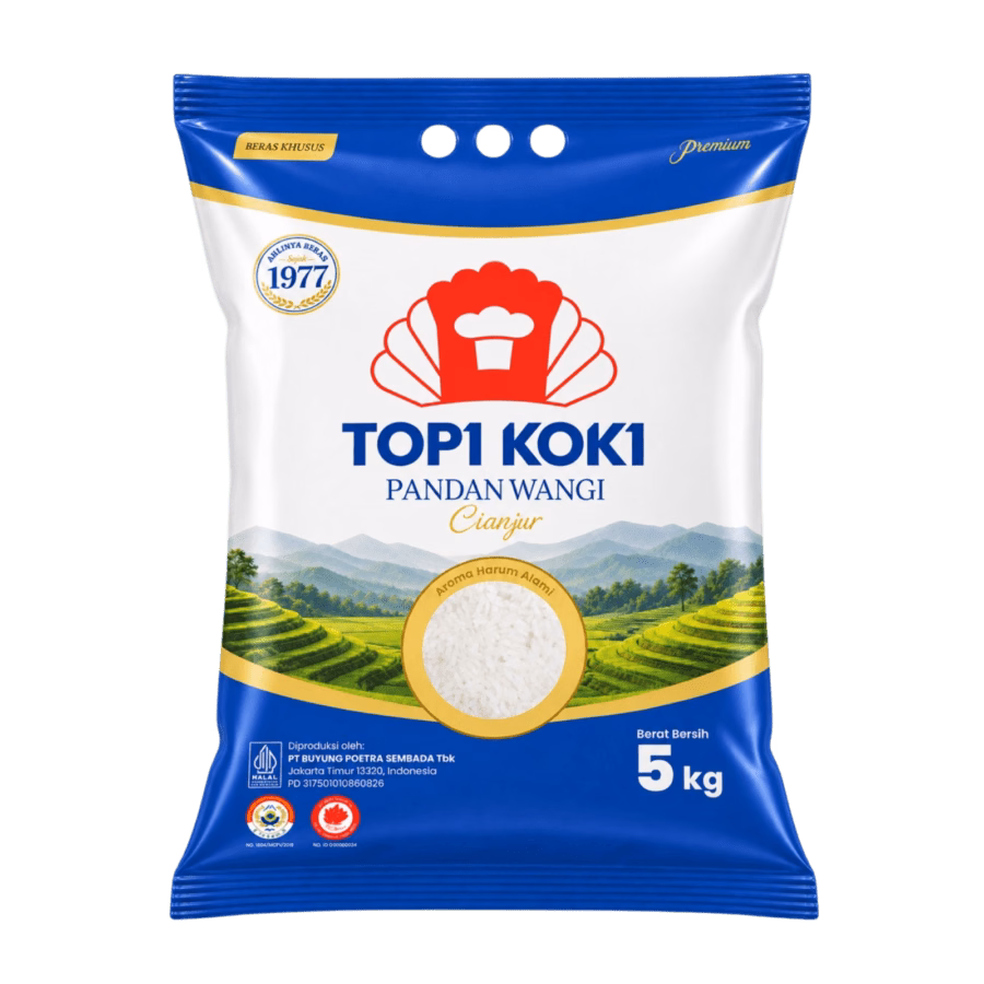 Beras Topi Koki Pandan Wangi Cianjur 5kg