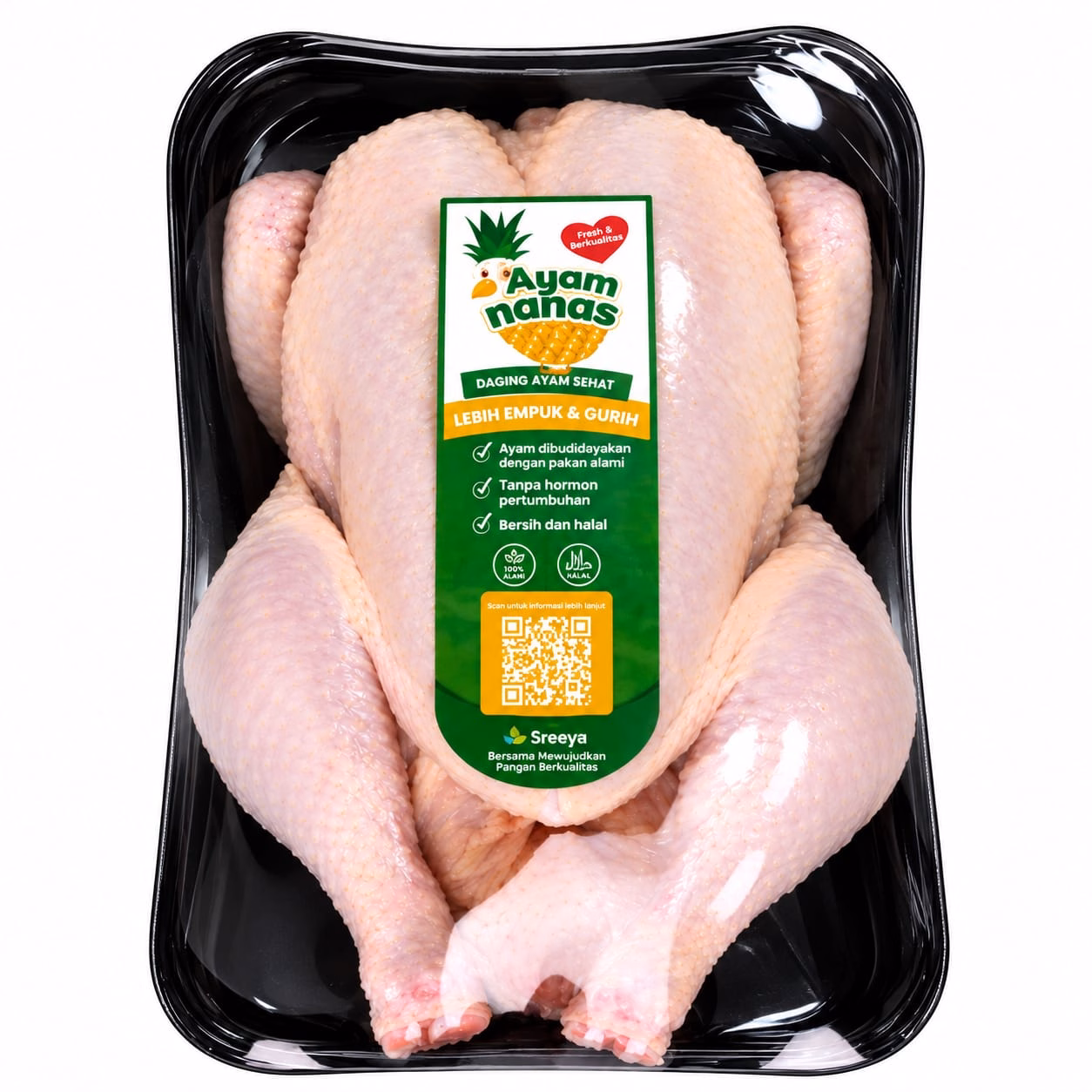 Sreeya Ayam Nanas Karkas Low 900gr
